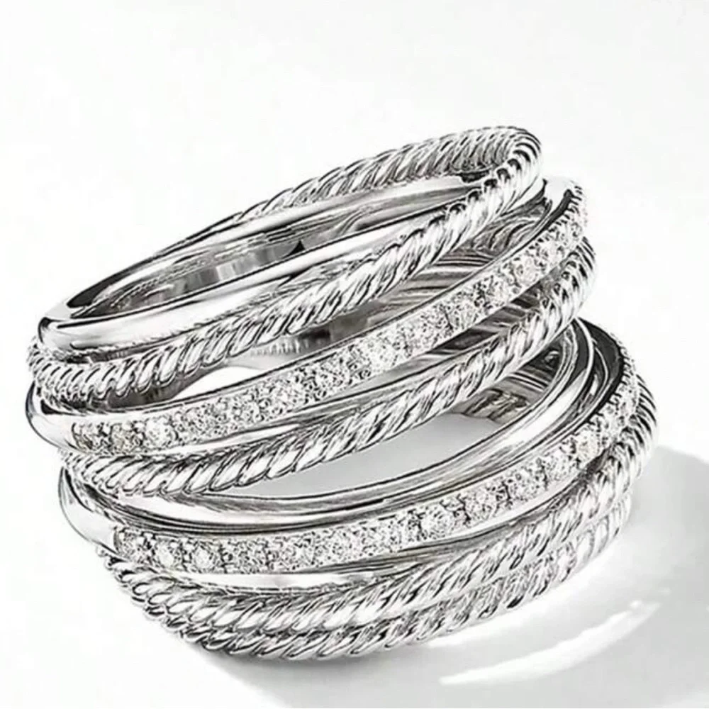 925 WEDDING BRIDAL ENGAGEMENT RING LIVE SHOW